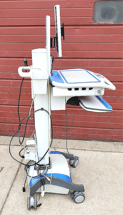 RUBBERMAID 4170097 ROLL STAND MEDICAL LAPTOP VARIABLE HEIGHT AC CART FREE SHIP