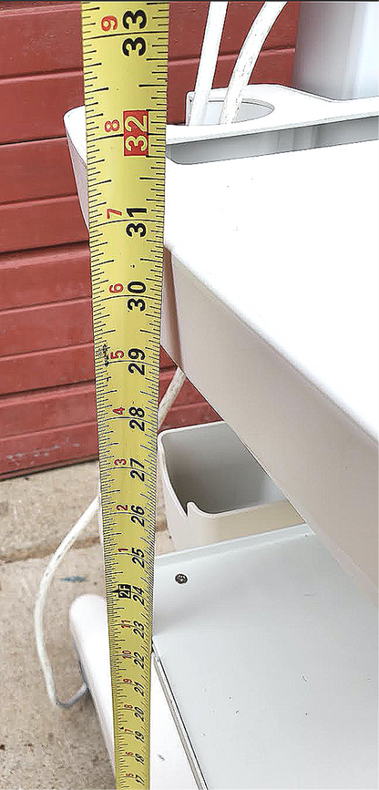 GCX VHRS VARIABLE HEIGHT ROLL STAND LAPTOP MEDICAL CART WORKSTATION FREE SHIP