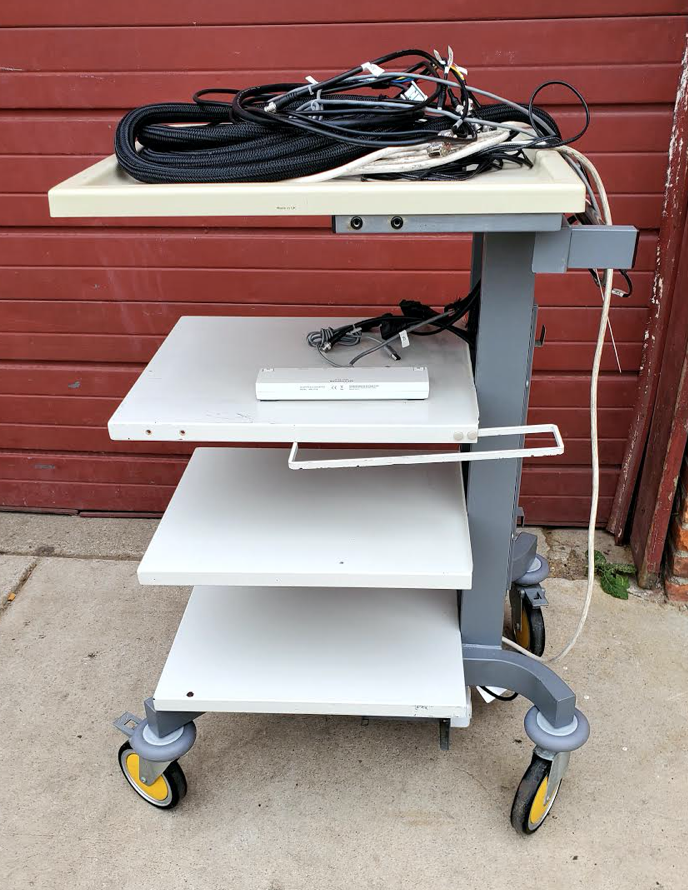 OLYMPUS TC-E1 ENDOSCOPY MEDICAL ROLL STAND CART MAJ-1916 with CABLES FREE SHIP