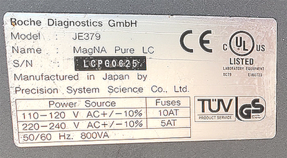 MAGNAPURE ROCHE JE379 Nucleic Acid Purifier DNA CHROMATOGRA WATCH VIDEO FREESHIP