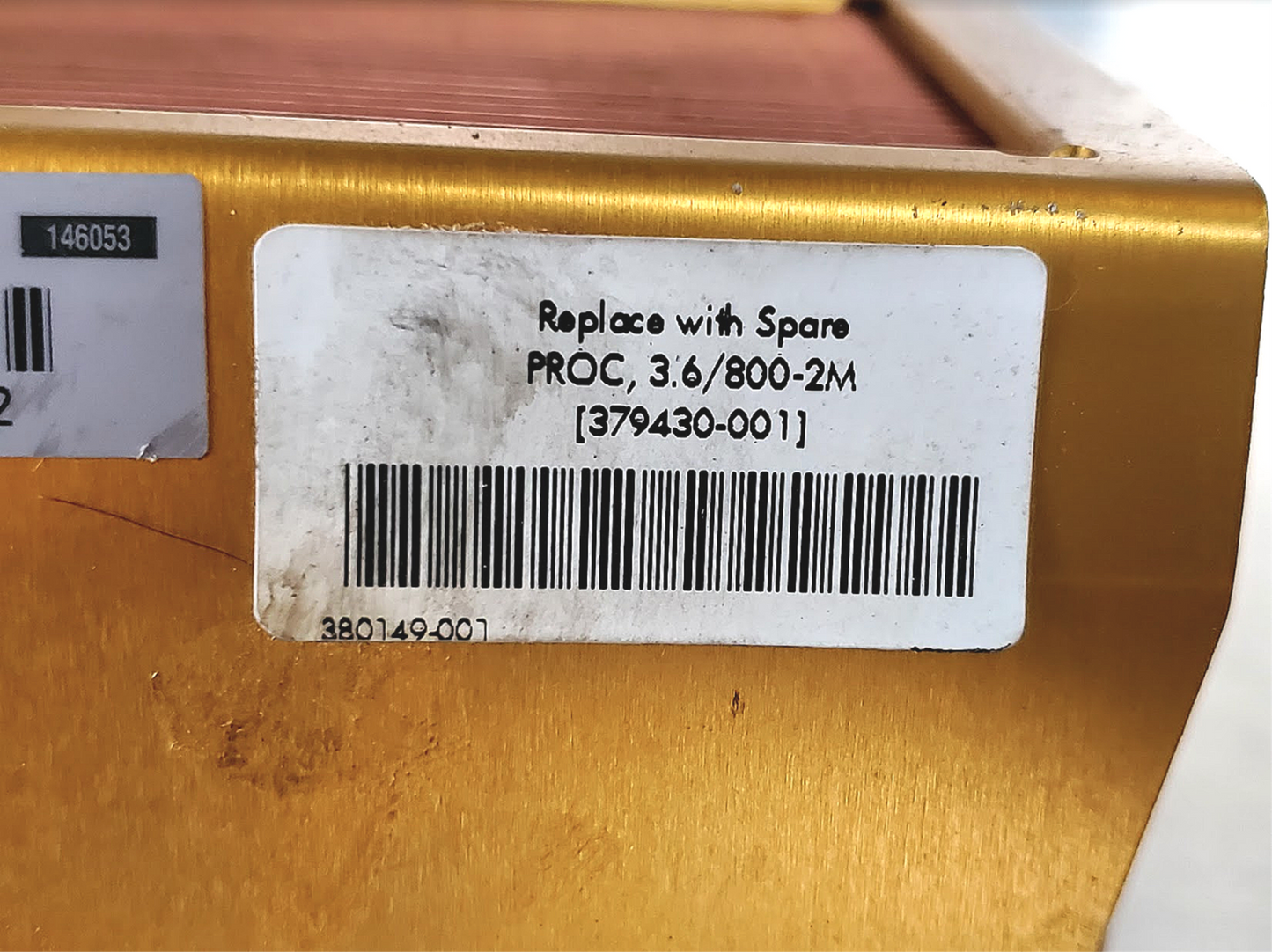 HP 370461-002 370461-002 INTEL XEON 3.6GHZ 2MB 800MHZ CPU PROCESSOR