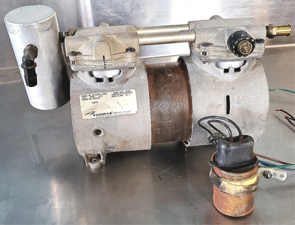 THOMAS 2619CE44-989G PISTON AIR COMPRESSOR VACUUM PUMP WATCH VIDEO FREE SHIP