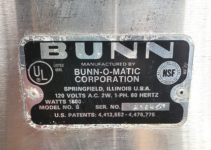 BUNN-O-MATIC 3 WARMER POUR OVER COFFEE BREWER MODEL S WATCH VIDEO FREE SHIPPING
