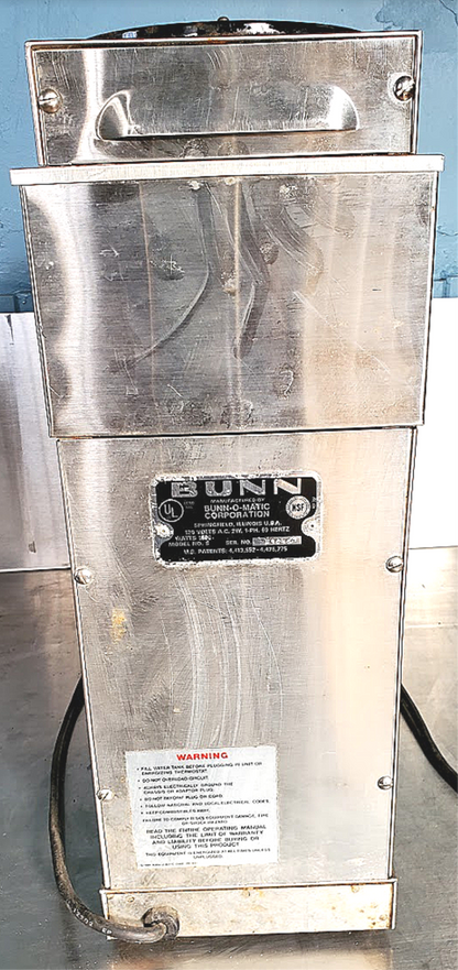 BUNN-O-MATIC 3 WARMER POUR OVER COFFEE BREWER MODEL S WATCH VIDEO FREE SHIPPING