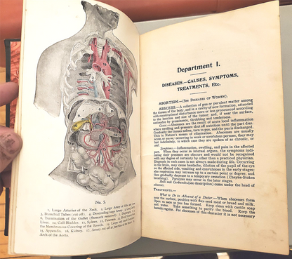 RARE 1907 VINTAGE "THE FAVORITE MEDICAL RECEIPT BOOK & HOME DOCTOR" ILLUSTRATED