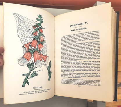 RARE 1907 VINTAGE "THE FAVORITE MEDICAL RECEIPT BOOK & HOME DOCTOR" ILLUSTRATED