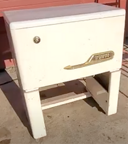 VINTAGE THE IRONRITE MODEL 85 MANGLE IRONER WORKING HEATS WATCH VIDEO FREE SHIP