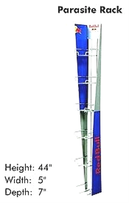 UNIQUE COOL RED BULL 4 PACK PARASITE RACK METAL DRINK SHELF DISPLAY FREE SHIPPIN