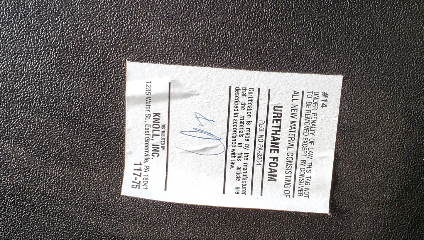 Pair CHARLES POLLACK EXECUTIV KNOLL SWIVEL CHAIR HYDRAULIC LIFT Beautiful Fabric