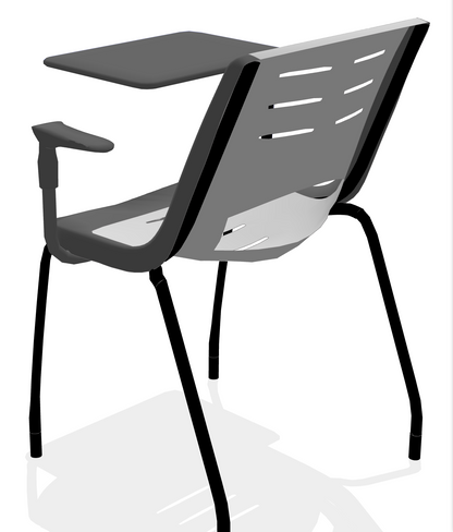 LOT 10 VECTA STEELCASE COALESSE X-STACK GREEN CHAIRS TABLET CUP HOLDER FREE SHIP