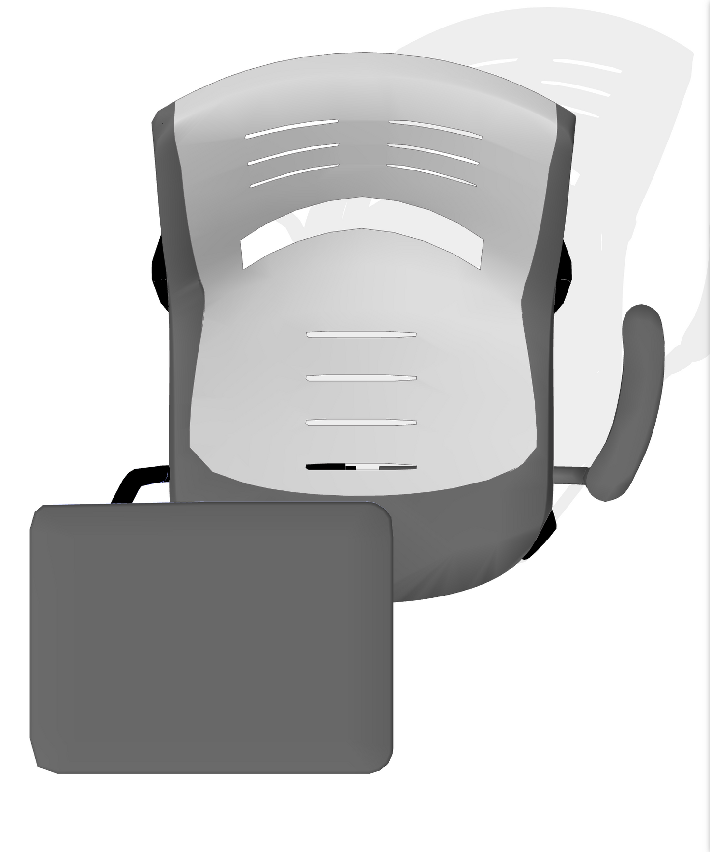 LOT 10 VECTA STEELCASE COALESSE X-STACK GREEN CHAIRS TABLET CUP HOLDER FREE SHIP