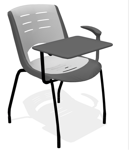 LOT 10 VECTA STEELCASE COALESSE X-STACK GREEN CHAIRS TABLET CUP HOLDER FREE SHIP