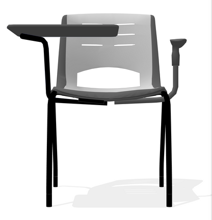 LOT 10 VECTA STEELCASE COALESSE X-STACK GREEN CHAIRS TABLET CUP HOLDER FREE SHIP