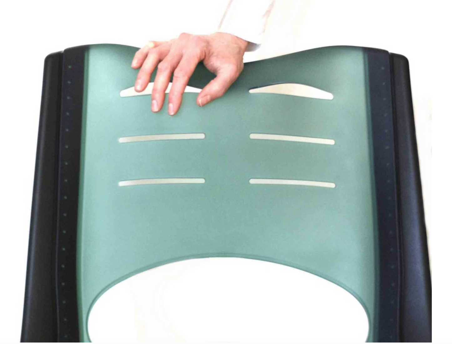 LOT 10 VECTA STEELCASE COALESSE X-STACK GREEN CHAIRS TABLET CUP HOLDER FREE SHIP