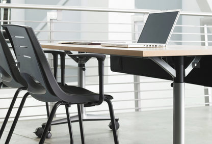 LOT 10 VECTA STEELCASE COALESSE X-STACK GREEN CHAIRS TABLET CUP HOLDER FREE SHIP