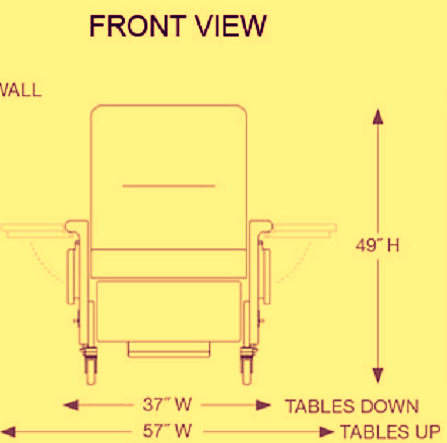 CHAMPION 86 BARIATRIC TREATMENT RECLINER XL MEDICAL CHAIR + HEAT 500Lbs FREESHIP