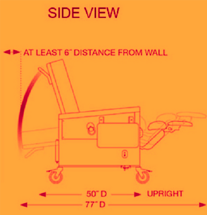 CHAMPION 86 BARIATRIC TREATMENT RECLINER XL MEDICAL CHAIR + HEAT 500Lbs FREESHIP