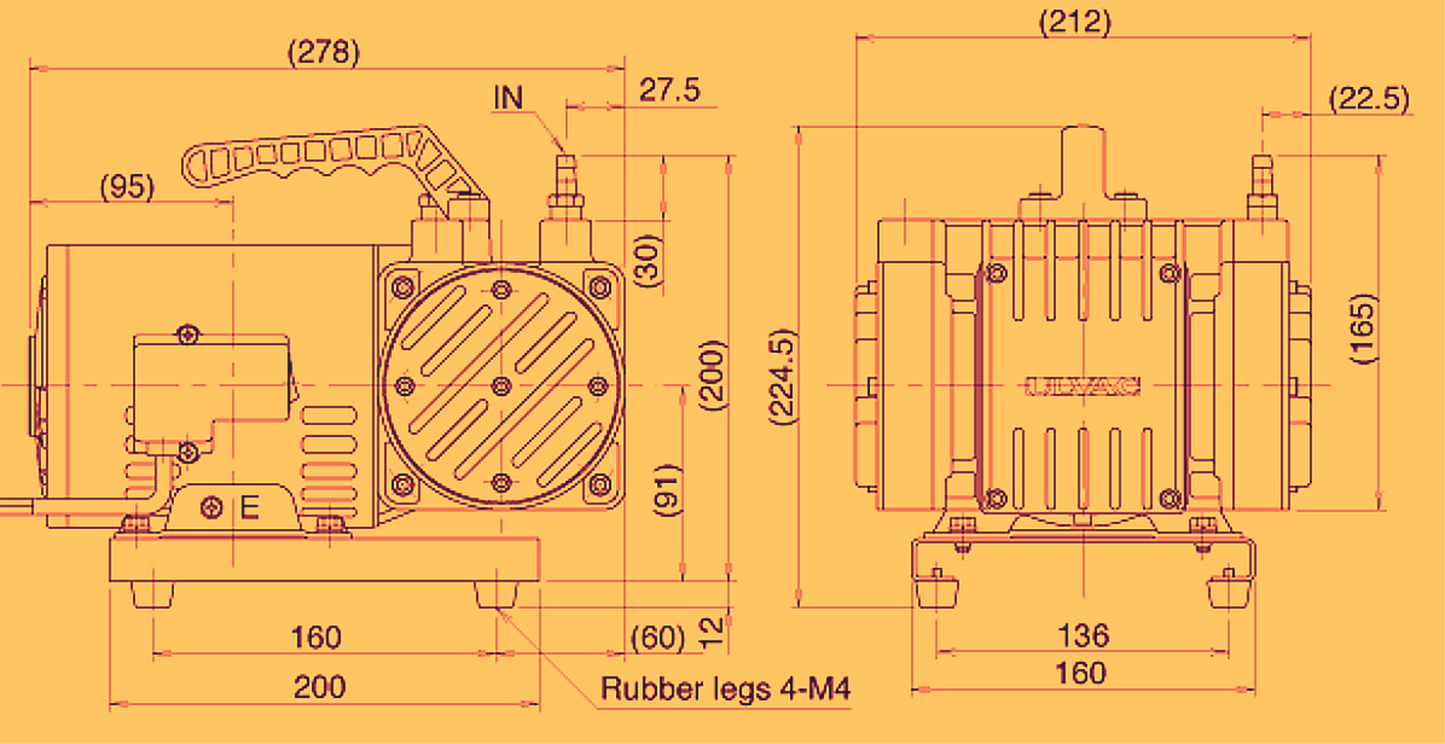 ULVAC SINKU KIKO DA-60S DIAPHRAGM VACUUM PUMP 90DAYWARRANTY FREESHIP WATCH VIDEO