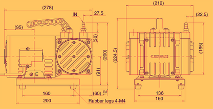 ULVAC SINKU KIKO DA-60S DIAPHRAGM VACUUM PUMP 90DAYWARRANTY FREESHIP WATCH VIDEO
