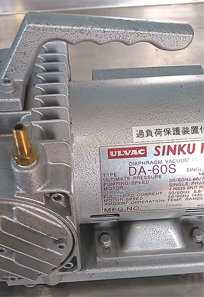 ULVAC SINKU KIKO DA-60S DIAPHRAGM VACUUM PUMP 90DAYWARRANTY FREESHIP WATCH VIDEO