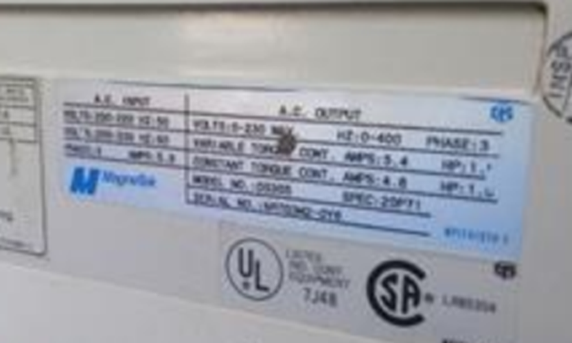 YASKAWA MAGNETEK GPD 530-DS305 DRIVE 5.4 AMP 1 HP 230V SPEC20P71* FULLY TESTED *