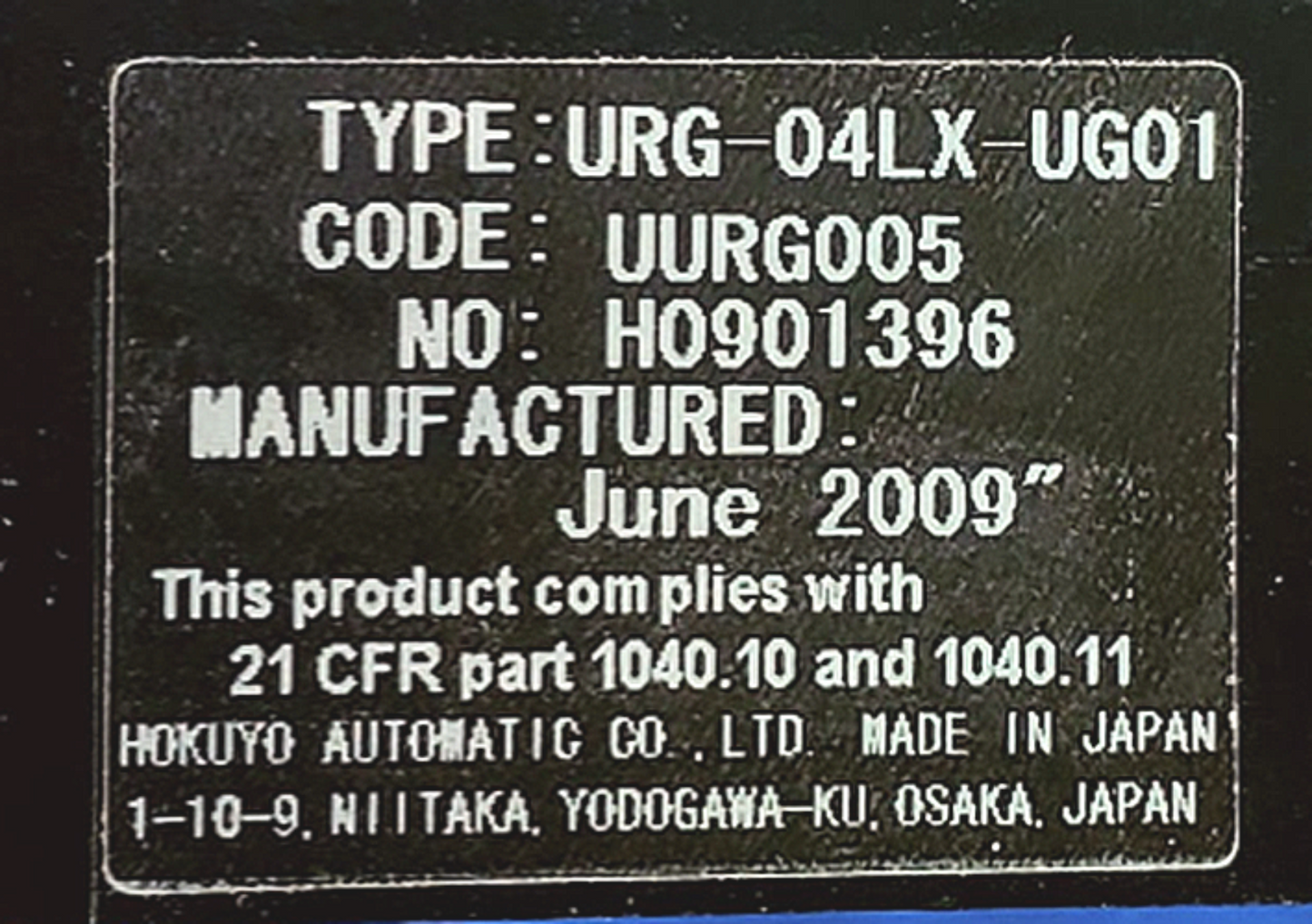 HOKUYO URG-04LX-UG01 Distance Data Output SCANNING LASER RANGEFINDER FREE SHIP