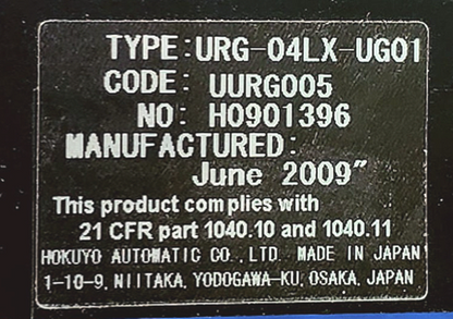 HOKUYO URG-04LX-UG01 Distance Data Output SCANNING LASER RANGEFINDER FREE SHIP