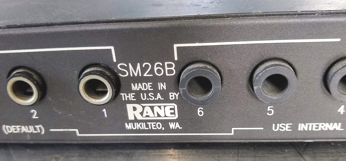 RANE SM26B 6 CHANNEL RACKMOUNT SPLITTER & MIXER "90-DAY-WARRANTY" FREE SHIPPING