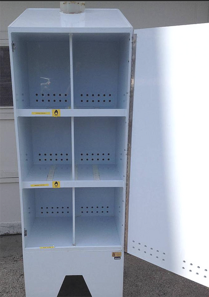 POLYURETHANE CHEMICAL CLEAN ROOM OXIDIZER STORAGE CABINET 79 x 24 x 31 OSHA
