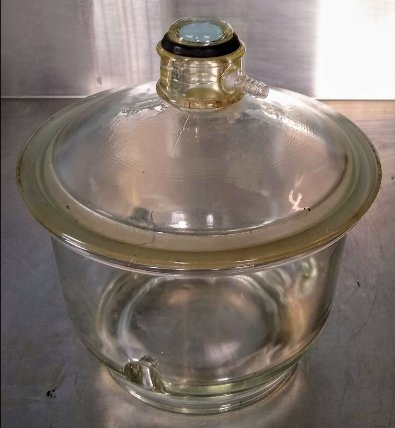 KIMAX 55/38 LAB GLASS & LID 7.5L DESSICATOR BOROSILICA & PLATE FREE SHIPPING