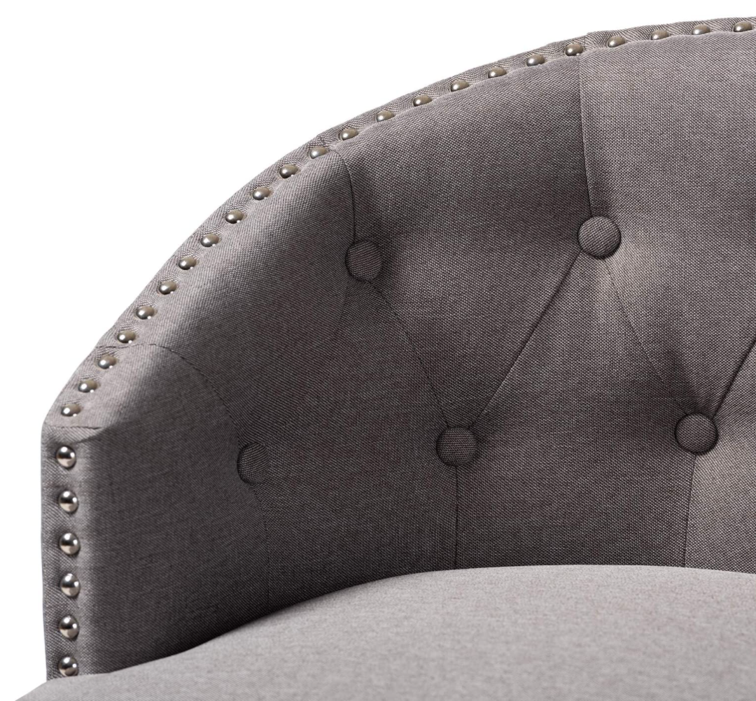 PAIR OF BRAND NEW ORIGINAL BOX BAXTON STUDIO GRAY/ESPRESSO BAR STOOLS FREE SHIP