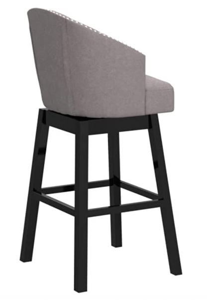 PAIR OF BRAND NEW ORIGINAL BOX BAXTON STUDIO GRAY/ESPRESSO BAR STOOLS FREE SHIP