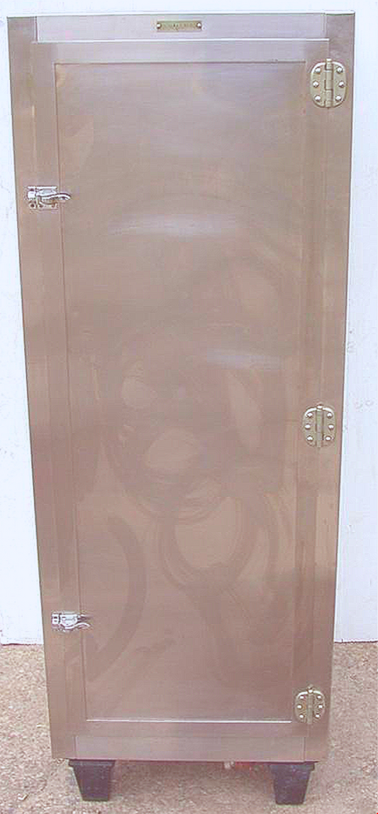 VINTAGE ALBERT PICK CHICAGO WARMER STEAMER RACK CABINET STEAMPUNK INDUST STSTEEL