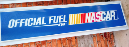 VINTAGE BIG 71" x 18" OFFICIAL FUEL NASCAR ACRYLIC DISPLAY SIGN FREE SHIP
