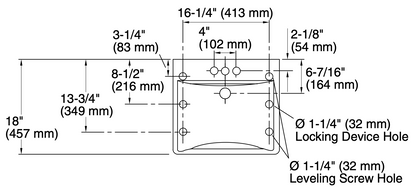 KOHLER 20" x 18" WALL MOUNT COMMERCIAL SINK withHOT & COLD FAUCET HOLES FREESHIP
