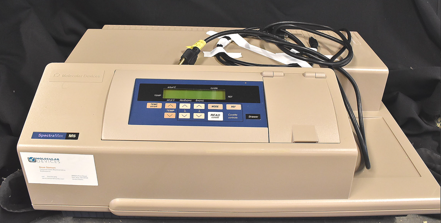 MOLECULAR DEVICES SPECTRAMAX M5 MICROPLATE READER HTRF UPGRADEABLE WATCH VIDEO