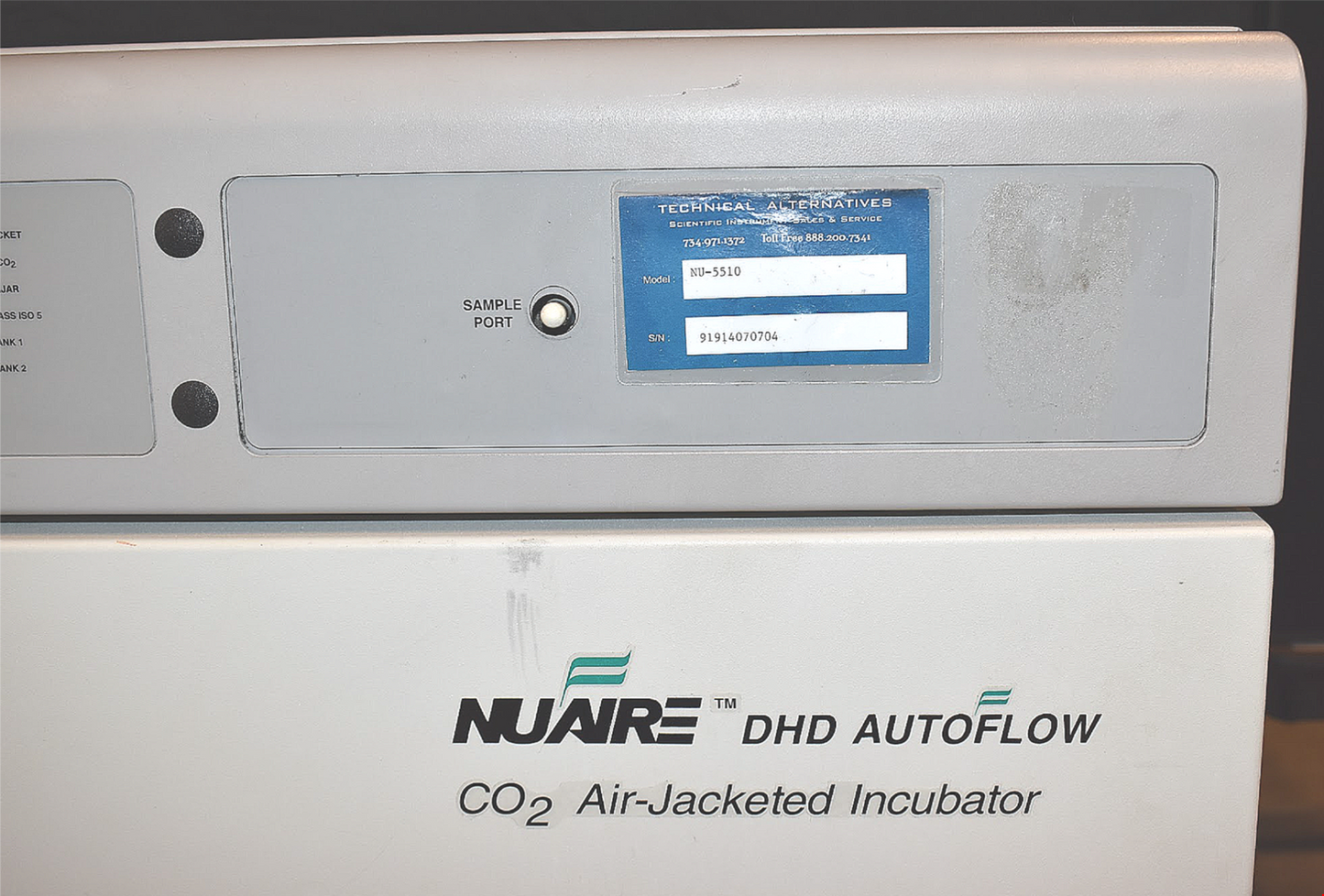 NUAIRE NU-5510 CO2 INCUBATOR & DOLLY 100% OPERATIONAL 90 DAY WARRANTY FREE SHIP