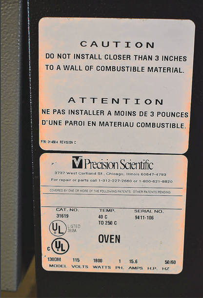 PRECISION SCIENTIFIC THELCO 130DM OVEN 100% WORKING 90-DAY-WARRANTY WATCH VIDEO