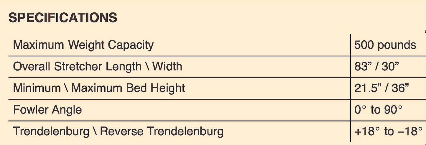 STRYKER ST104 (0735) HOSPITAL EMERGENCY TRANSPORT GURNEY STRETCHER - FREE SHIP