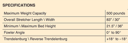 STRYKER ST104 (0735) HOSPITAL EMERGENCY TRANSPORT GURNEY STRETCHER - FREE SHIP