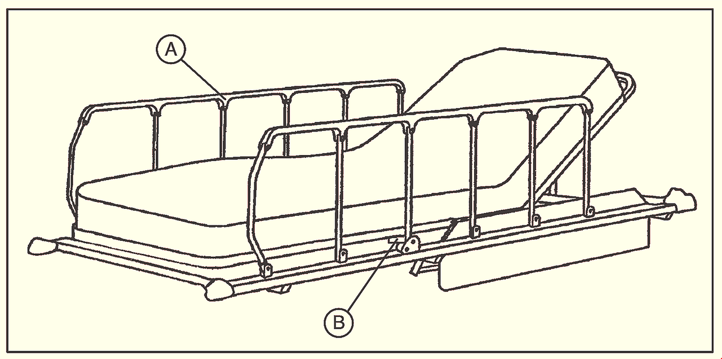 STRYKER ST104 (0735) HOSPITAL EMERGENCY TRANSPORT GURNEY STRETCHER - FREE SHIP