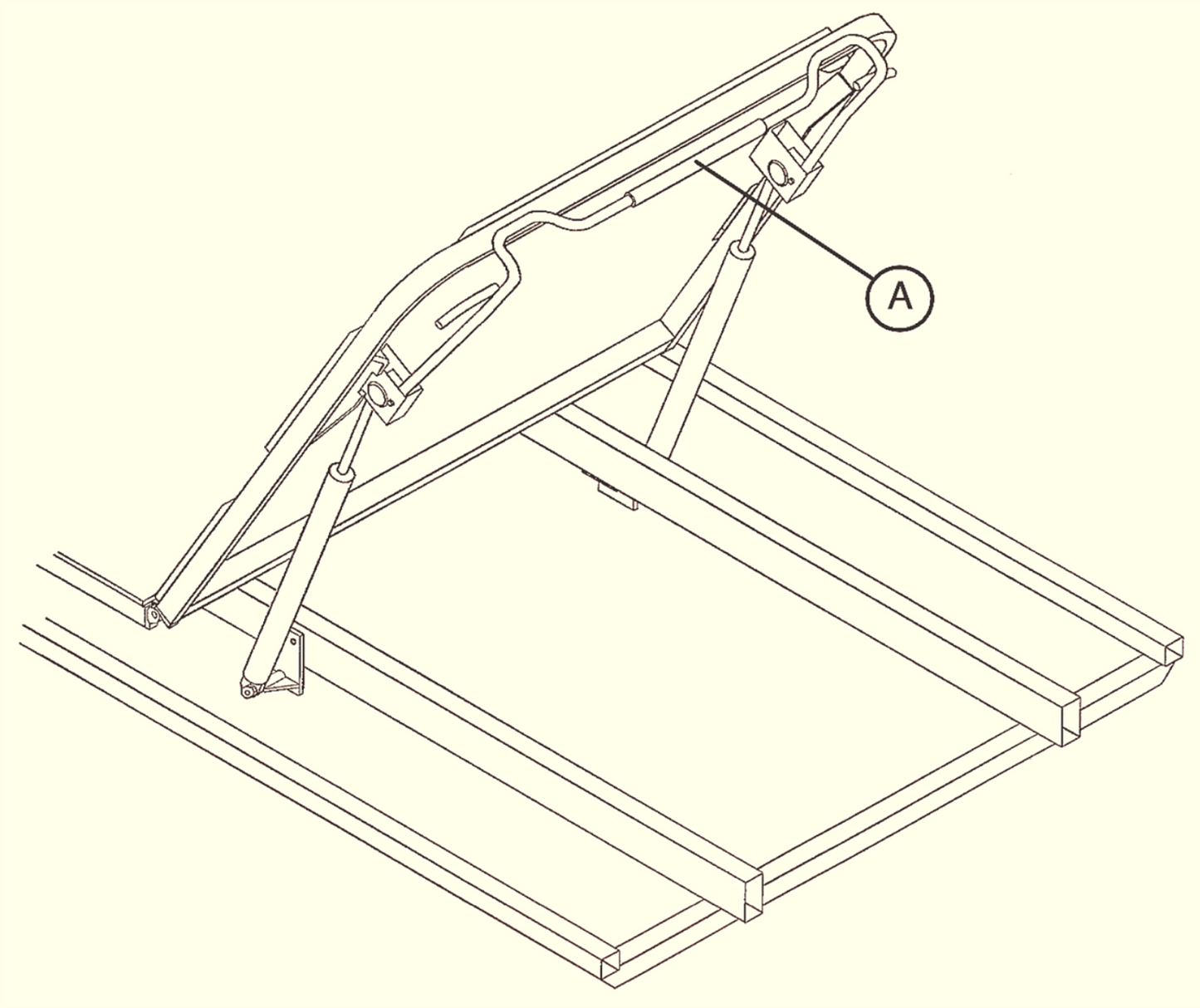 STRYKER ST104 (0735) HOSPITAL EMERGENCY TRANSPORT GURNEY STRETCHER - FREE SHIP
