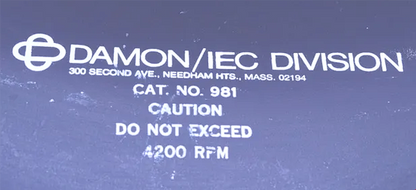 DAMON IEC DPR6000 REFRIGERATED FLOOR ULTRA-CENTRIFUGE ROTOR WATCH VIDEO FREESHIP