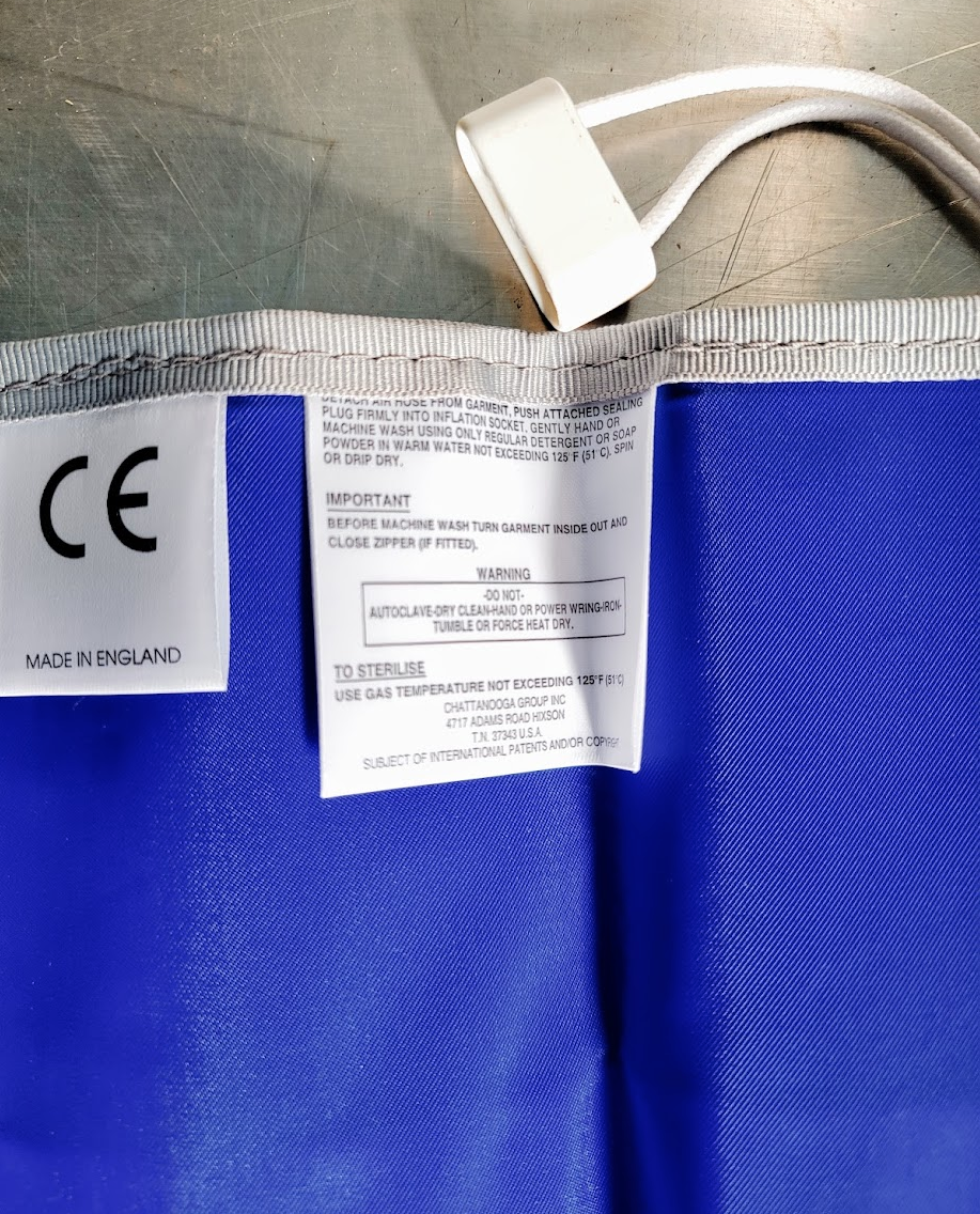 For Parts CHATTANOOGA PRESSSION LYMPHEDEMA PUMP MULTI 3 SCD HOSE SLEEVE LEAKING