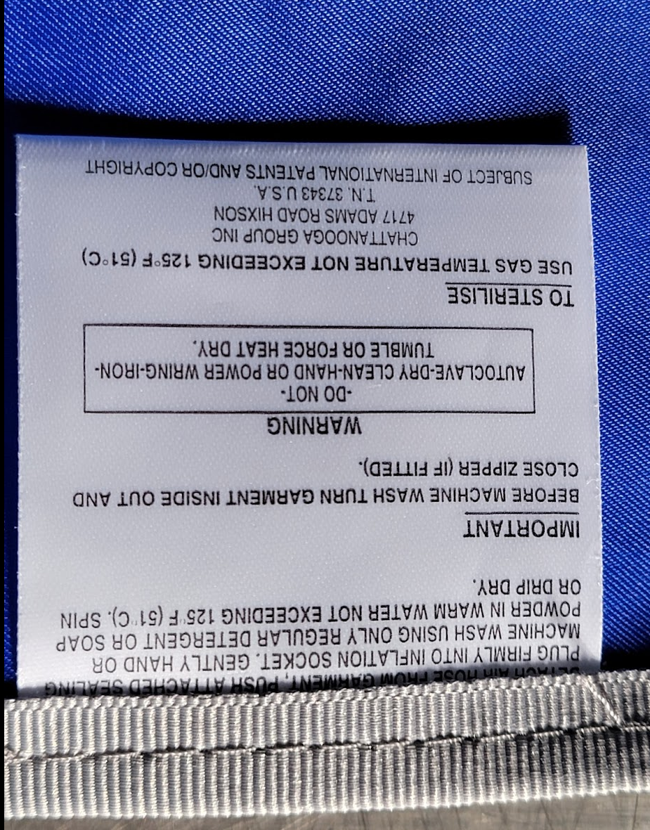 For Parts CHATTANOOGA PRESSSION LYMPHEDEMA PUMP MULTI 3 SCD HOSE SLEEVE LEAKING