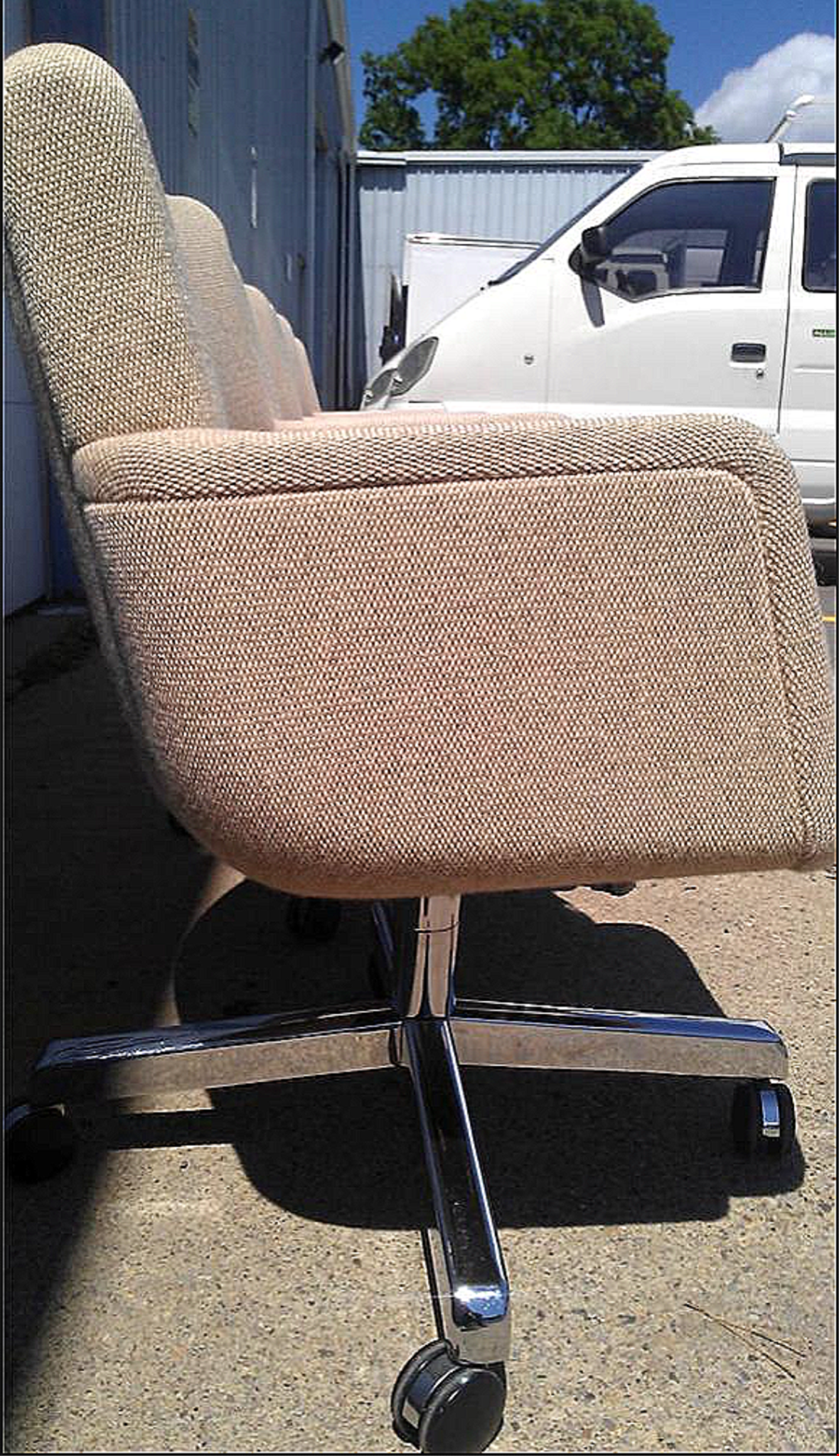 4 STOW DAVIS CHAIR CHAIRS PARADIGM SERIES FABRIC UPHOLTER RICHARD SCHULTZ DESIGN