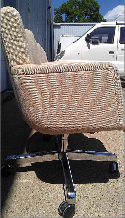 4 MODERN ERA STOW DAVIS PARADIGM FABRIC RICHARD SCHULTZ DESIGN CHAIRS FREE SHIP