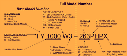 MANITOWOC IY0324A-161 350lbs/Day HALF DICE AIR COOLED INDIGO ICE MAKER FREE SHIP