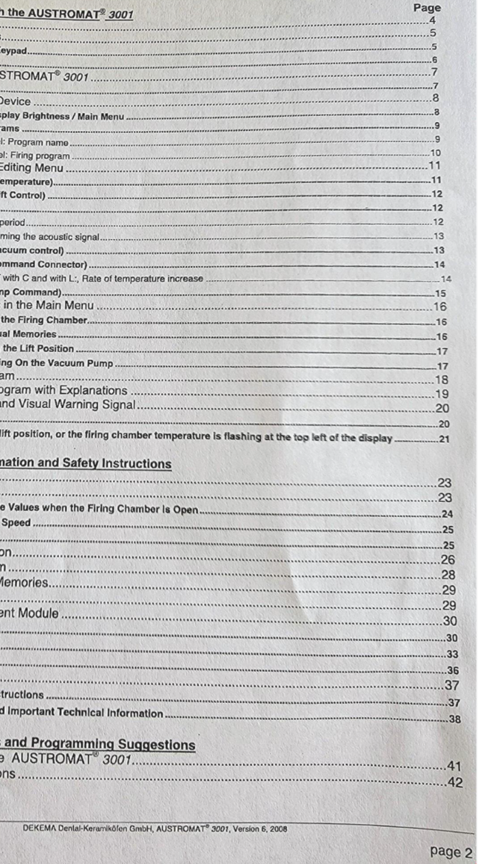 REFURBISHED DEKEMA AUSTROMAT 3001 DENTAL FURNACE OVEN 90DAYWARRANTY WATCH VIDEO