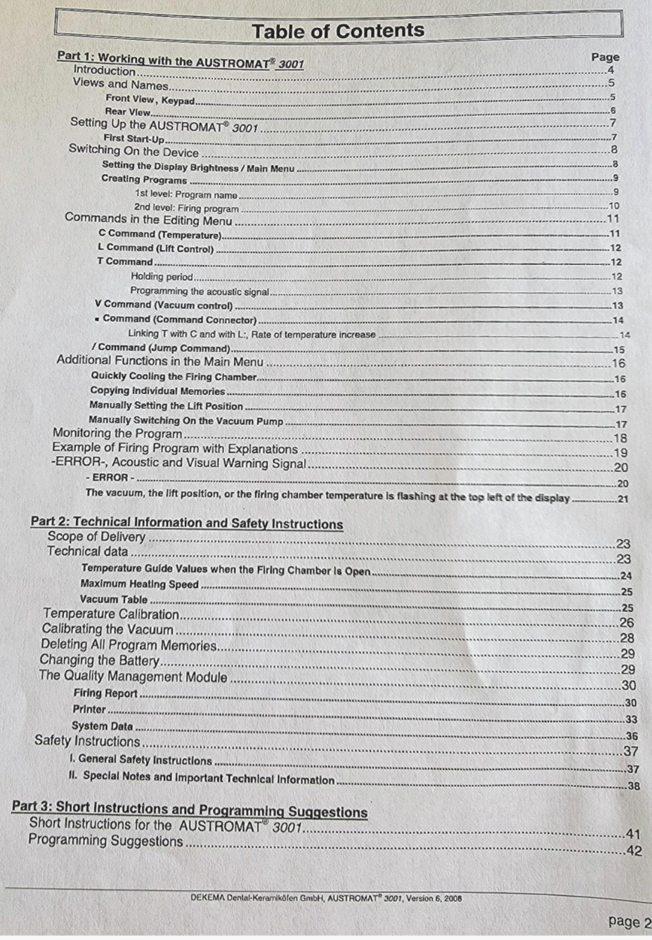 REFURBISHED DEKEMA AUSTROMAT 3001 DENTAL FURNACE OVEN 90DAYWARRANTY WATCH VIDEO